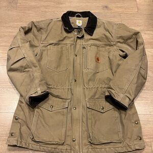 Vintage Y2K Carhartt Heavy Duty Hunting Chore Pocket Jacket xl